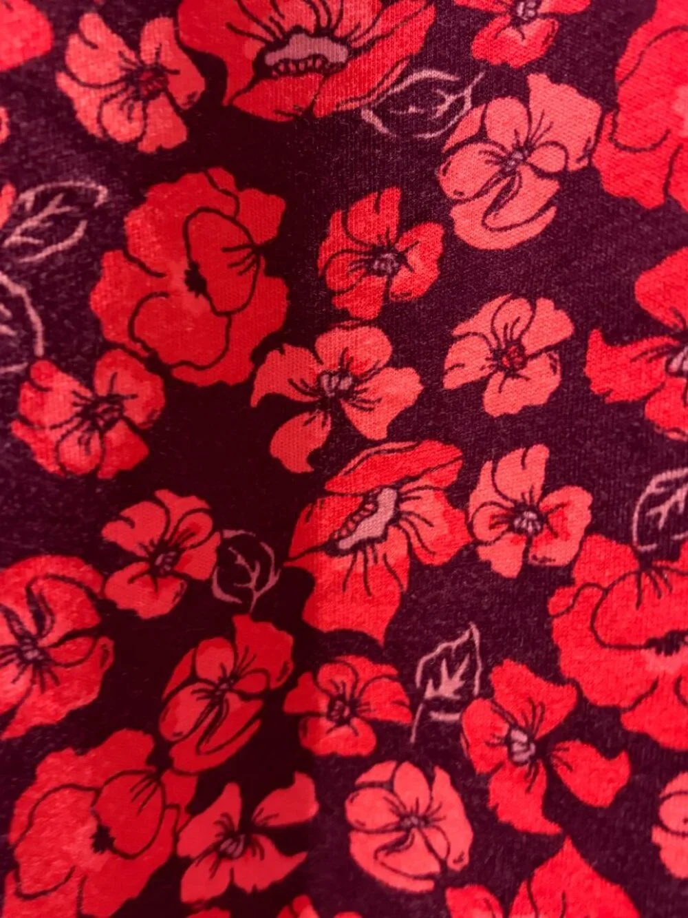 Lands' End Women's 3/4-Sleeve Knit Tunic Top Floral Size 3X - Picture 7 of 7